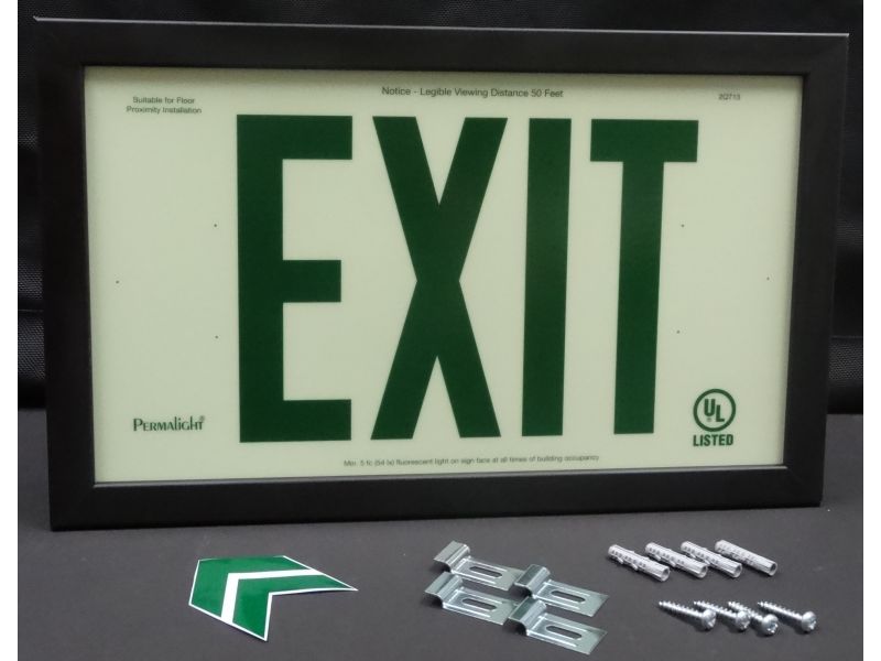 Div. 26 5313 Photoluminescent EXIT Signs 